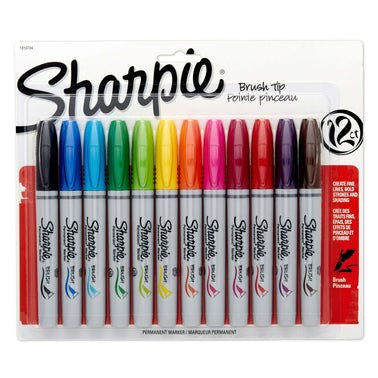 Sharpie Brush Tip 12-Marker Set
